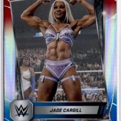 Jade Cargill Red White Blue R #02/85 2025 Topps Chrome 