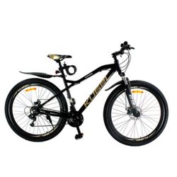Kugel Blackburn 29 Inch Mountain Bike Aluminum Alloy Frame Material Shimano Gear Front Suspension and Disk Brakes - Black/Gold