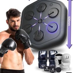 Music Boxing Machine M4, Smart Music Punching Machine with Custom Running Lights