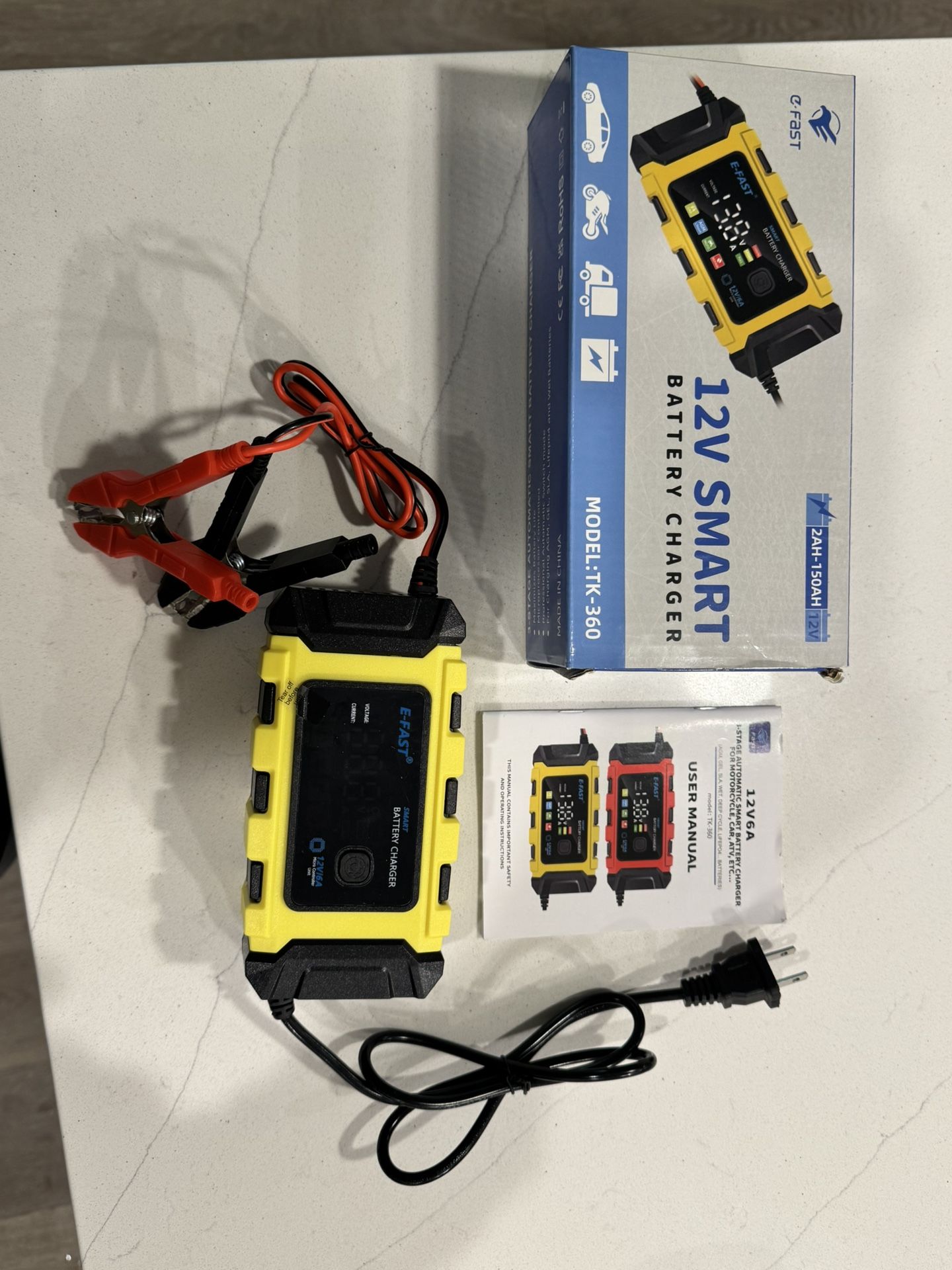 All-in-1 12V car battery charger