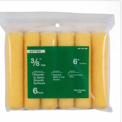 3 items for sell Pack 6" Paint Roller Covers 3/8" Nap