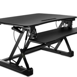 Standing Desk Sit-Stand Desk Converter Height Adjustable, Large Surface Area