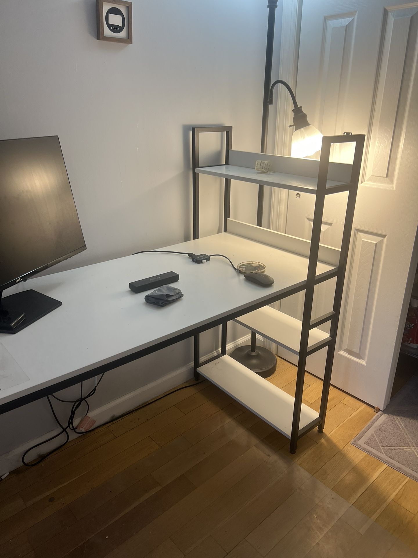 Desk And Bookshelf