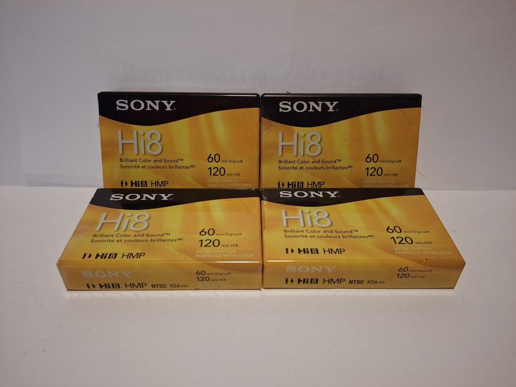 Sony Hi8 8mm Digital8 Tapes
