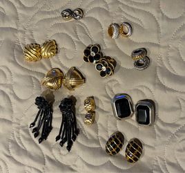 10 pairs Clip On earrings