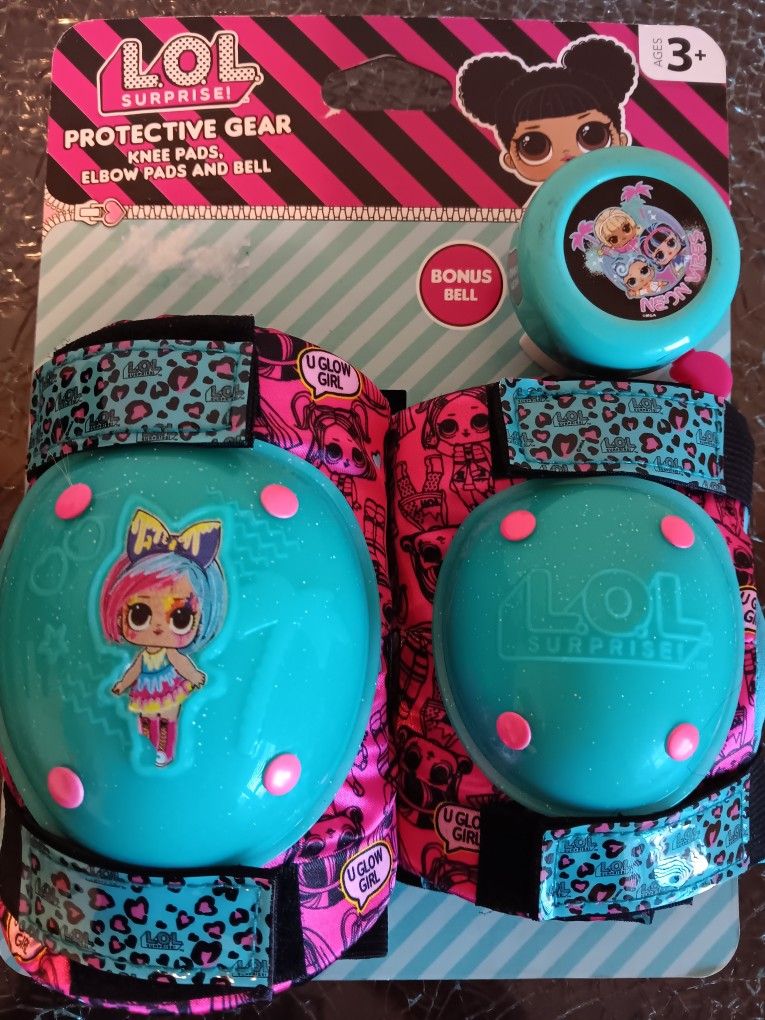 LOL Surprise Elbow & Knee Pads & Bell