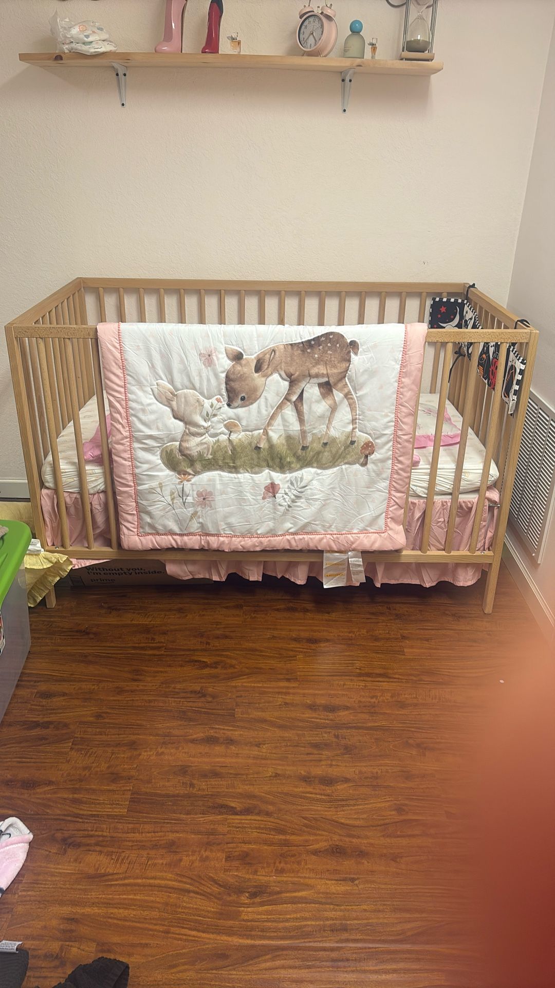 IKEA SNIGLAR Baby Crib With Mattress 