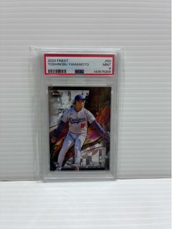 2024 Topps Finest Yoshinobu Yamamoto RC PSA 9