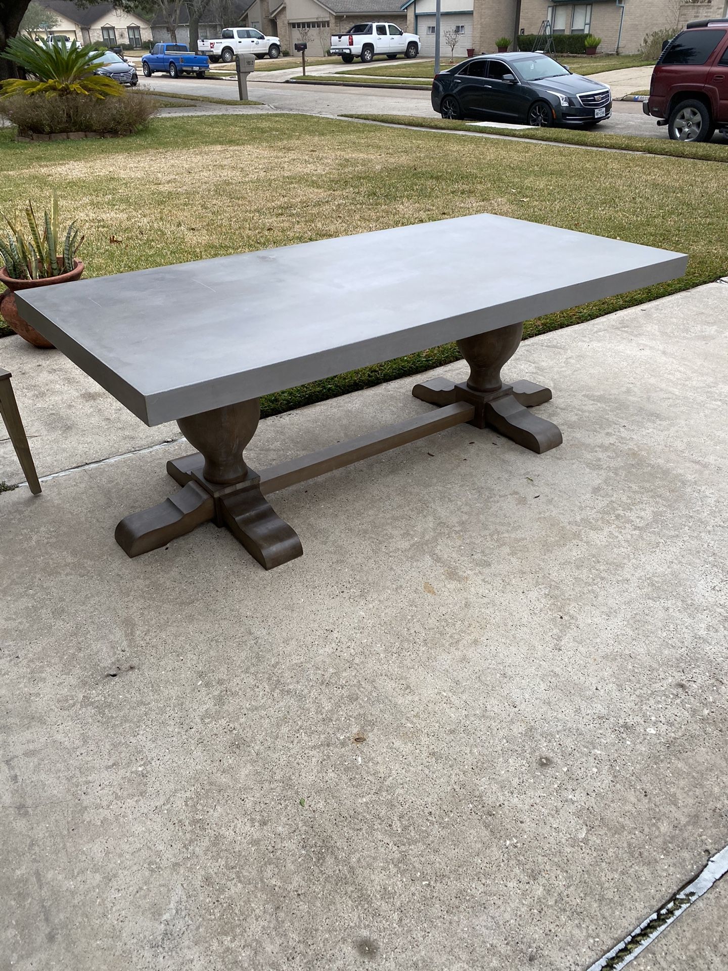 Cement Dinner Table