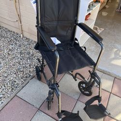 Wheelchair W/Footrests, Brand New, 16” Seat.  Won’t Last