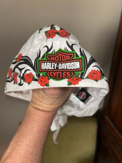 Harley Davidson, Cap /helmet liner /Scarf- ties in the back