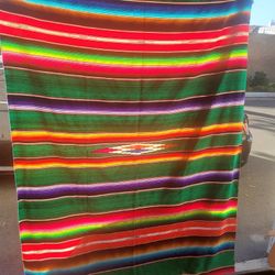 vintage Western Mexican Blanket