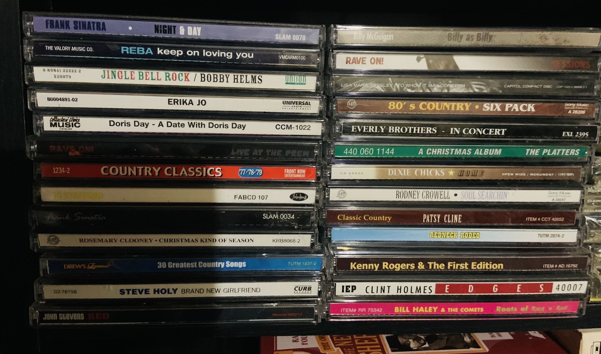 Music CDs. Classic Country Music CDs. Not Played Open Case .$2 Each