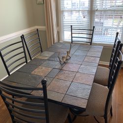 Table, Chairs, Coffee and Side Tables 