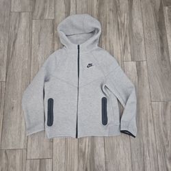 Nike Tech All Gray Fleece Front Zip Size Extra Large Youth