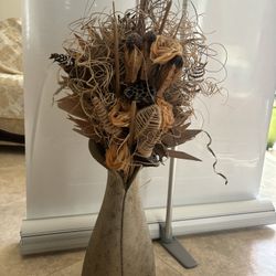 Faux Flowers And Vase