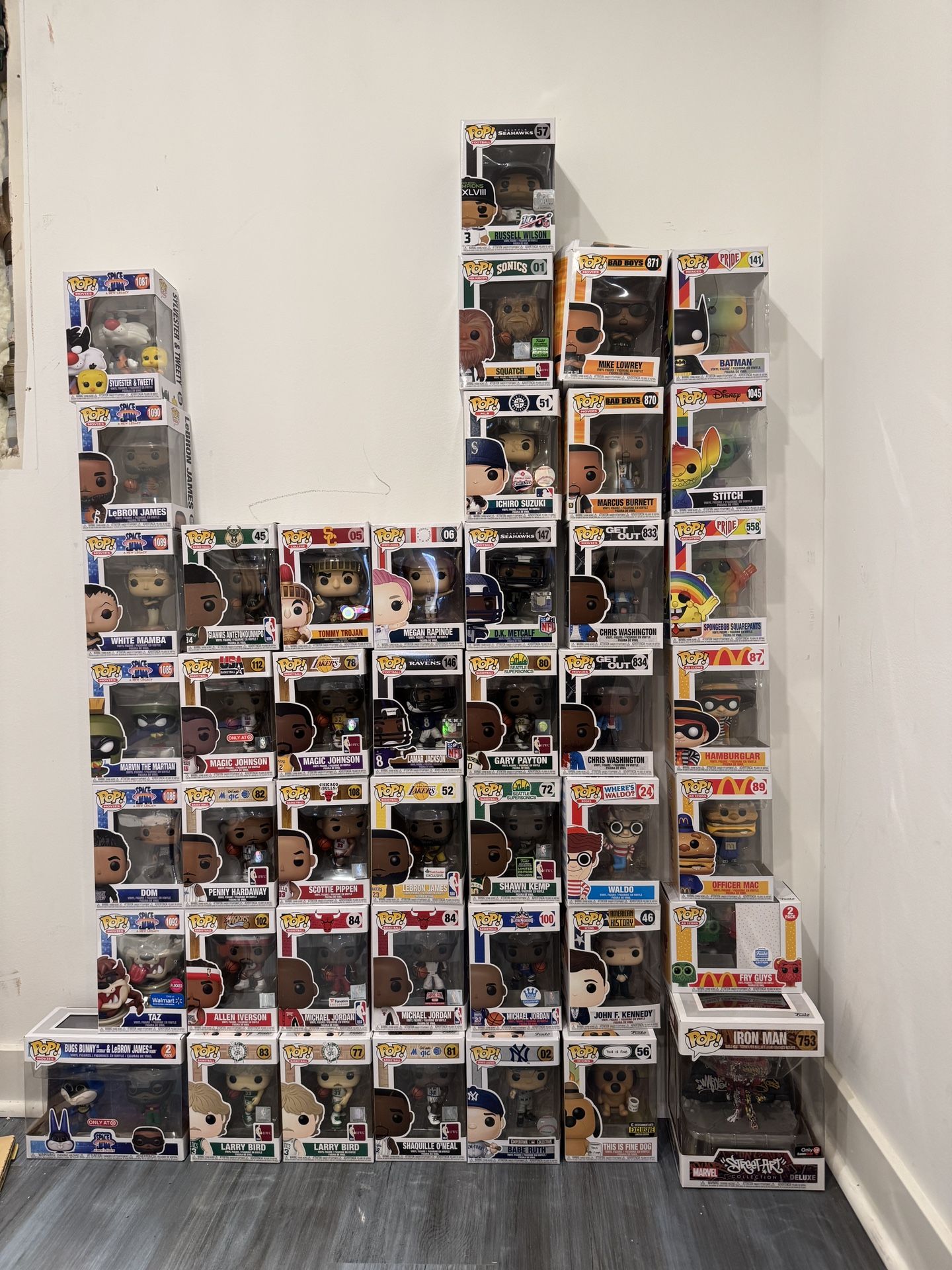 44 Funko Pop figures with exclusives and Seattle legends