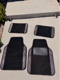 black bling car mats