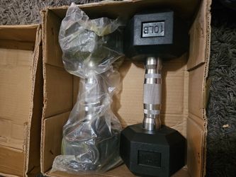 hexagon dumbell set 10lb 