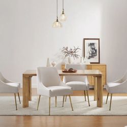 6 Off White Dining Chairs 