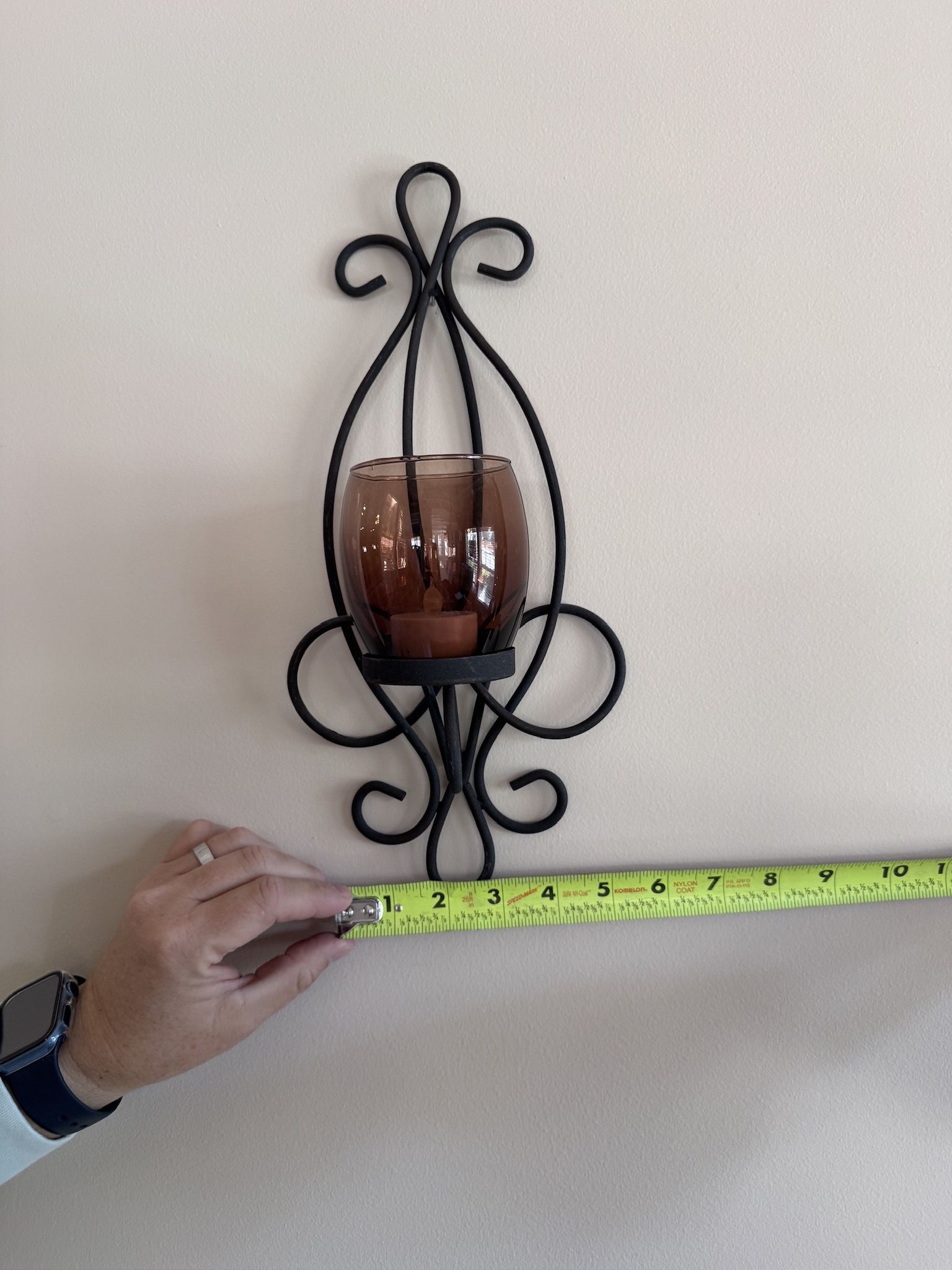 2 Hanging Wall Candle Holders