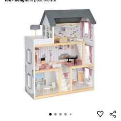 Wooden Doll House With Furniture Price Drop!!!