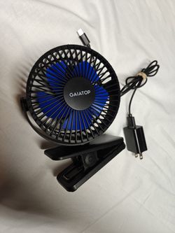 Clip-On Battery USB-C Fan