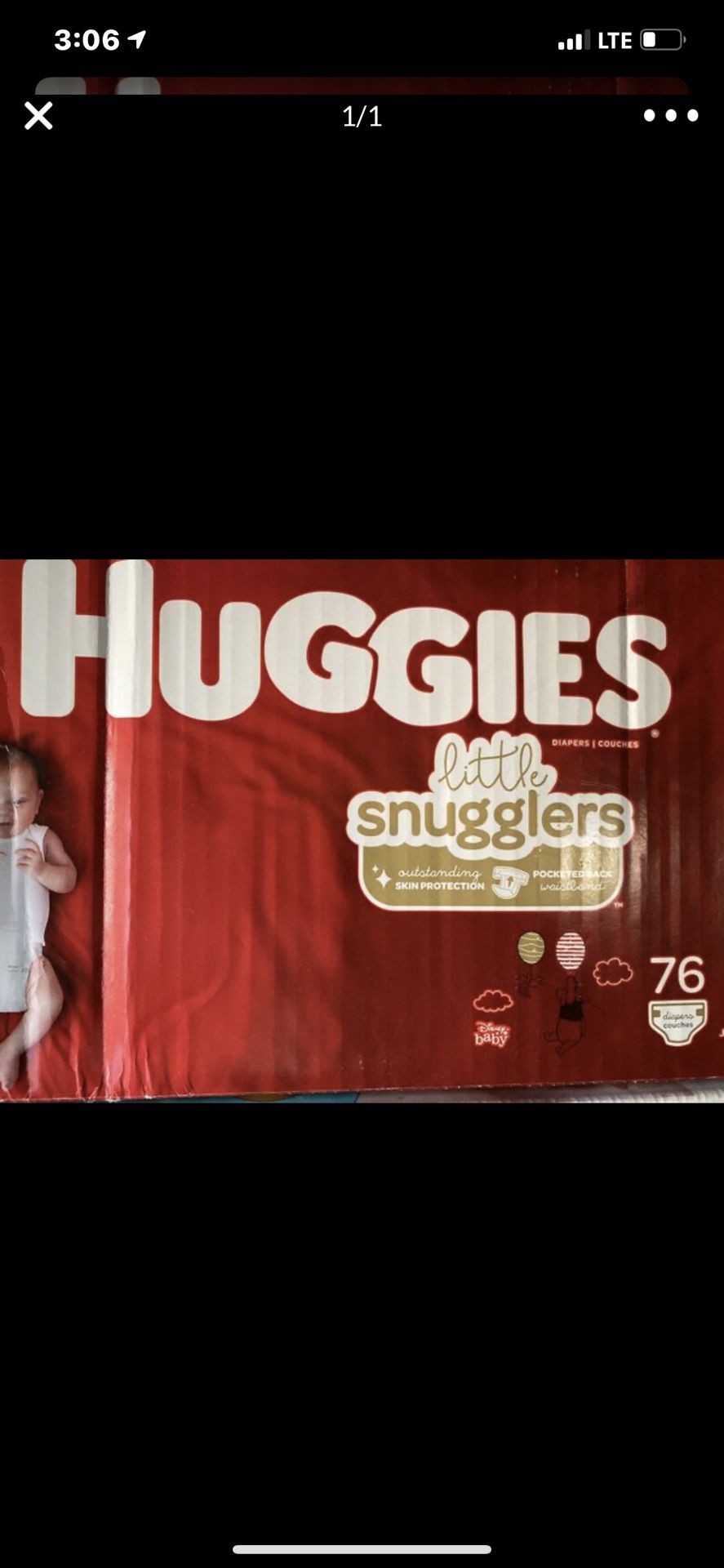 Huggies diapers size one