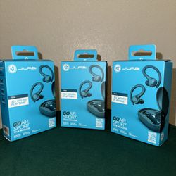 Lot Of 3 JLab Go Air Sport True Wireless Bluetooth Headphones - Teal - BRAND NEW