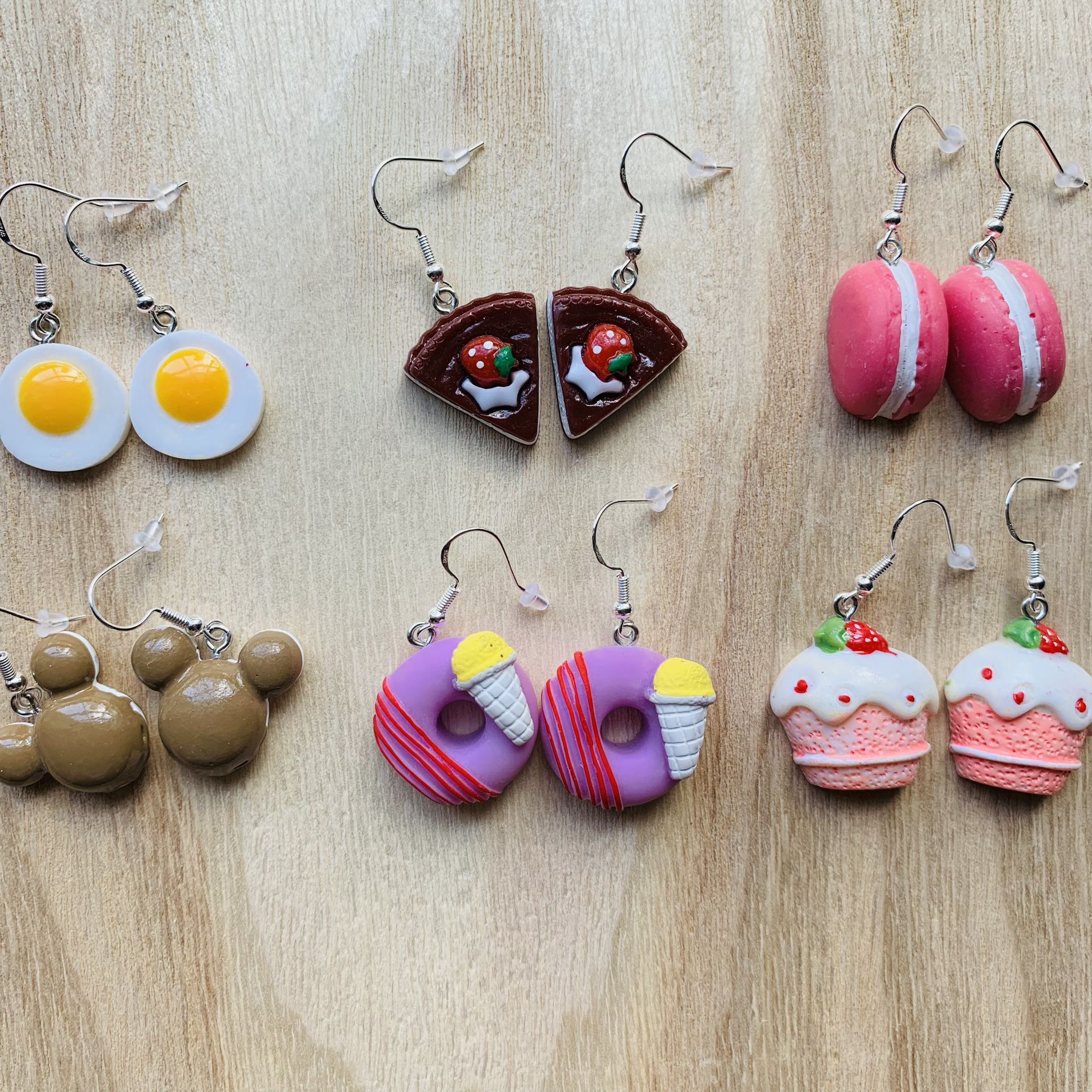  1 Pair -Super Cute Candy Cake Pastry Donut Earrings
