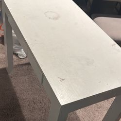 White small used table