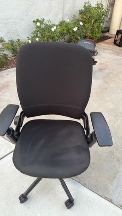 Black Office Chair steel case brand