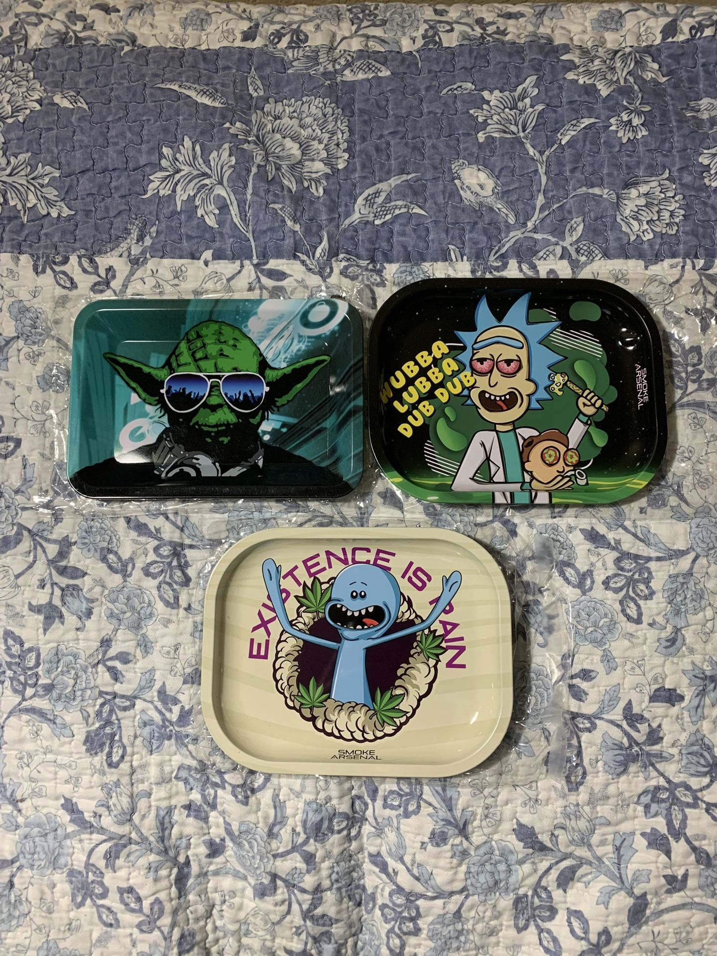 Rick And Morty Rolling Metal Tray
