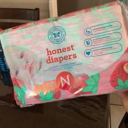 New Born Honest Diapers Brand New 
