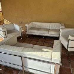 White Modern Couch Set