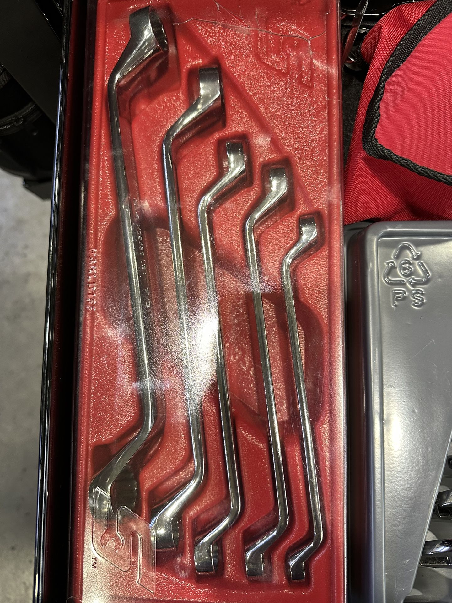 Snap-On SAE Flank Drive With Deep Offset Box wrench Set 5pc