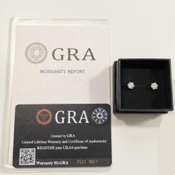 MOISSANITE DIAMOND EARINGS