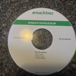 Emachines E182H/E192HQ/E202H