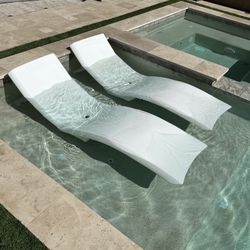Chaise Pool Loungers Set Of 2 