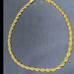 CYBER SALE! $70 Rope Chain 18k Gold Plate