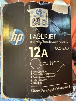 HP LaserJet Toner – Genuine HP 12A Black - 2 Pack – Q2612AD / Q2612A OEM