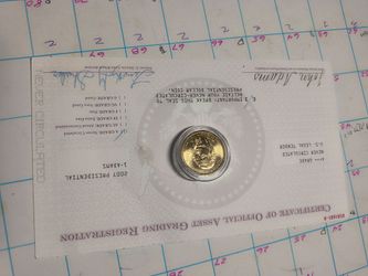 2007 John Adams Presidential Dollar Coin Never Circulated