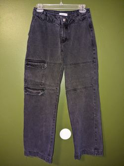 Forever 21 Black Cargo Jeans