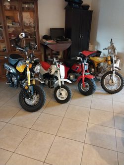 Honda Atc 70 Atc70 White Honda Z50