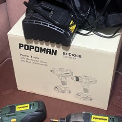 Brand New Drill And Screw Driver Impact Inc 2 Batteries &charger