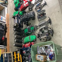 RC cars And Tons Of Parts Traxxas 