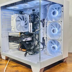 WHITE | RGB | GAMING PC W Keyboard and Mouse 