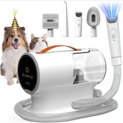Pet Grooming Vacuum Kit,12000Pa Strong Pet Vacuum for Shedding,Grooming Hai,Quiet,PG100,2L Large Cap