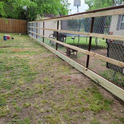 Wood And Metal Fences 