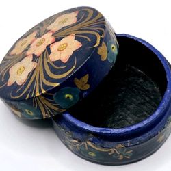 Kasmir India Set India Paper Mâché Floral Lacquer Box Hand Painted Craft Mughal